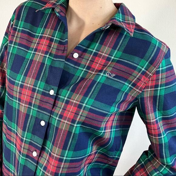 Vineyard Vines performer plaid button down top - Picture 2 of 12